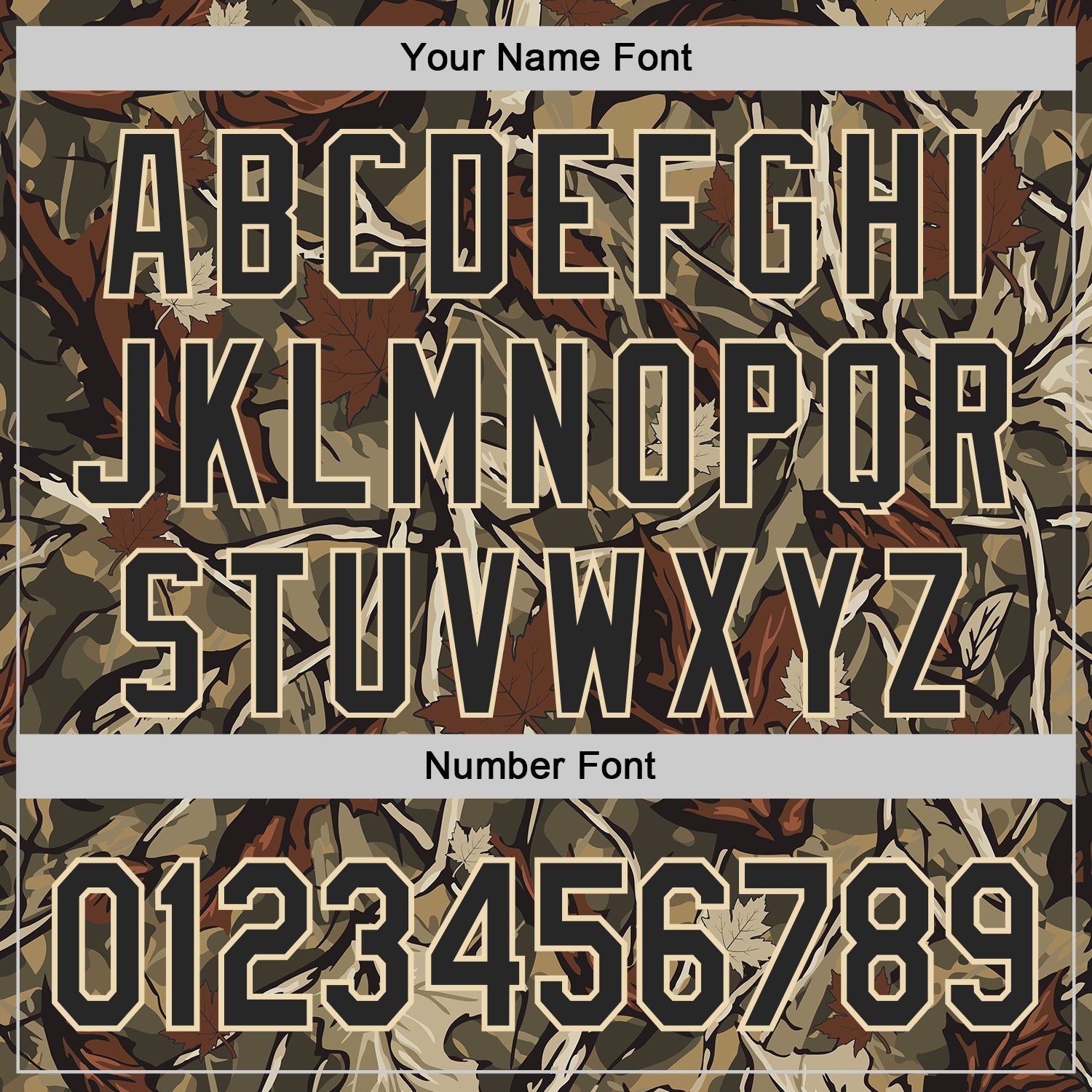 Custom Camo Black-Cream Woodland Forest Tactical Camouflage Outdoor Leaf Authentic Baseball Jersey