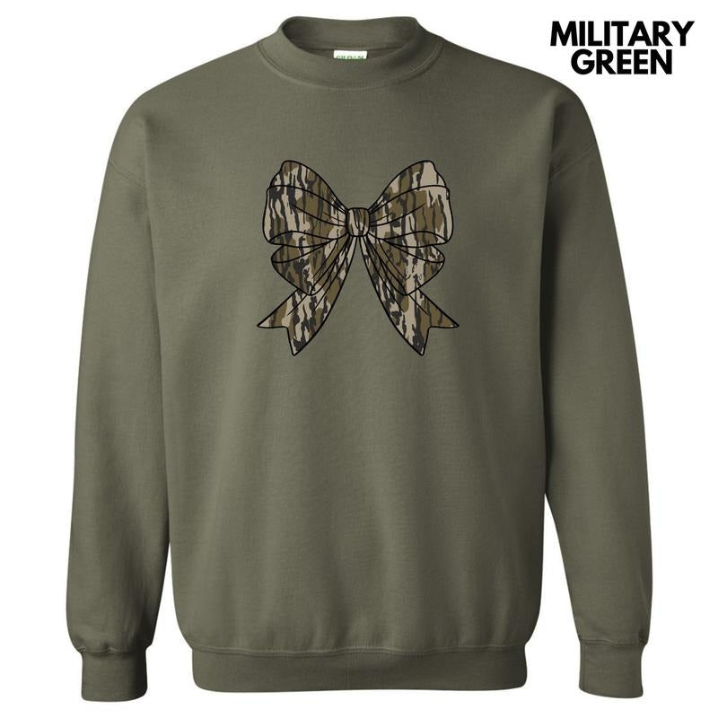 Camouflage Bow Sweatshirt 'NLB' T-Shirts, Hoodie | WearSparks.com