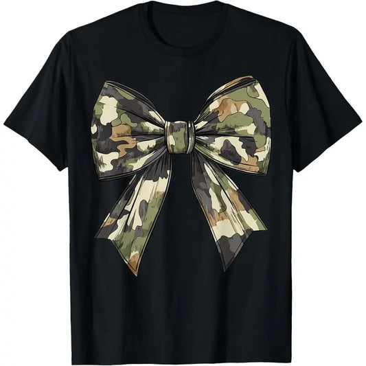Camouflage Old Camo Bow Camo Coquette Bow Hunting Women Girl T-Shirt made in usa Hoodie, Sweatshirt | WearSparks.com