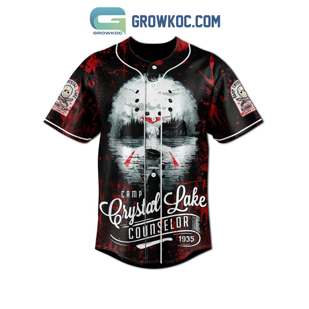 Camp Crystal Lake Counselor Personalized Baseball Jersey