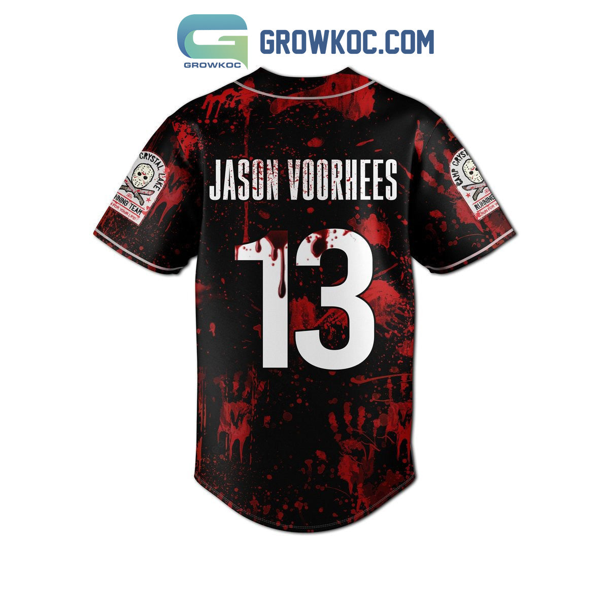 Camp Crystal Lake Counselor Personalized Baseball Jersey