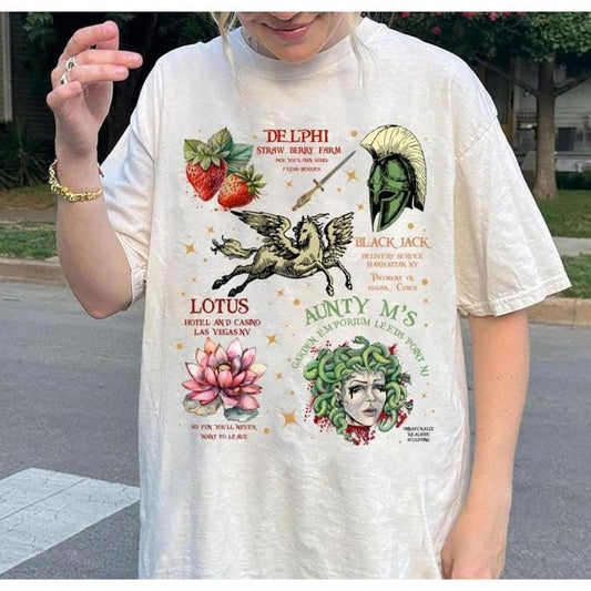 Camp Half Blood Comfort Color ,Camping digital, Half Blood Chronicles Branches Tee, Camp Half Blood 13 Cabins, Heroes of...