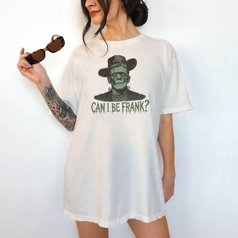 Can I Be Frank? - T-Shirt, Unisex T-Shirt, Funny Tee, Comfortable Shirt,  Hallowen Theme Hoodie, Sweatshirt | WearSparks.com