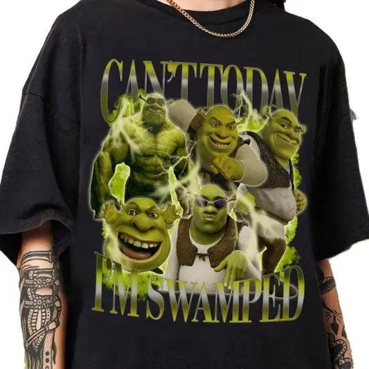 Can't Today I'm Swamped Shirt, Shrek Bootleg Fiona Princess Shirt, Sassy Shrek tee, Shre and Fiona Shirt Funny tee...