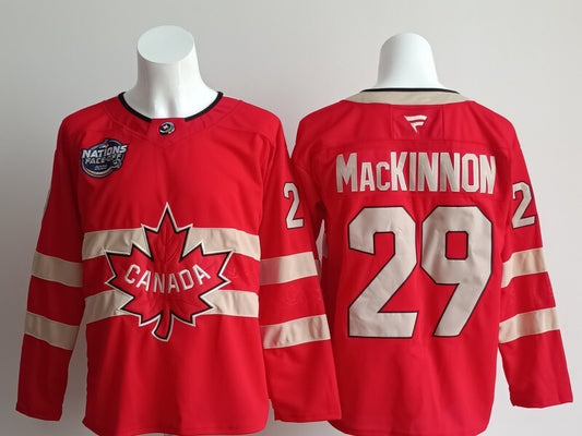 Canada Hockey #29 Nathan MacKinnon Canada 2026 Winter Olympics Edition Style 2