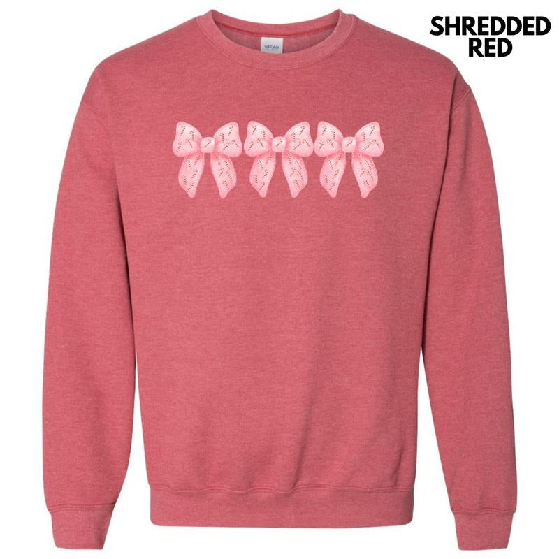 Candy Cane Bow Trio Sweatshirt 'NLB' T-Shirts, Hoodie | WearSparks.com