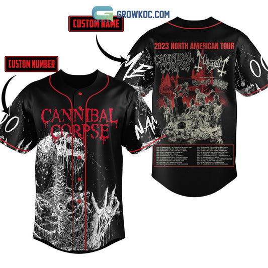 Cannibal Corpse 2023 North American Tour Personalized Baseball Jersey