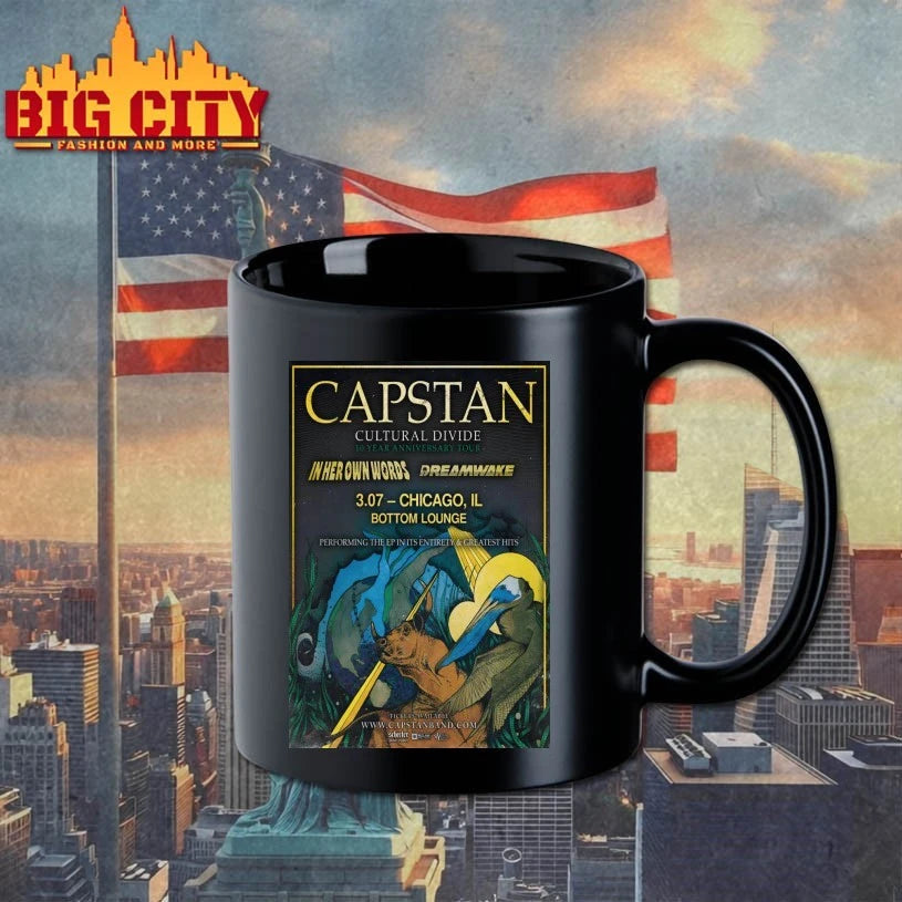 Capstan Mar 7 2026 Bottom Lounge Chicago IL Poster shirt