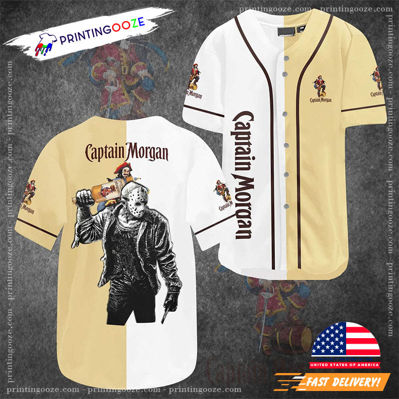 Captain Morgan Halloween Jason Baseball Jersey
