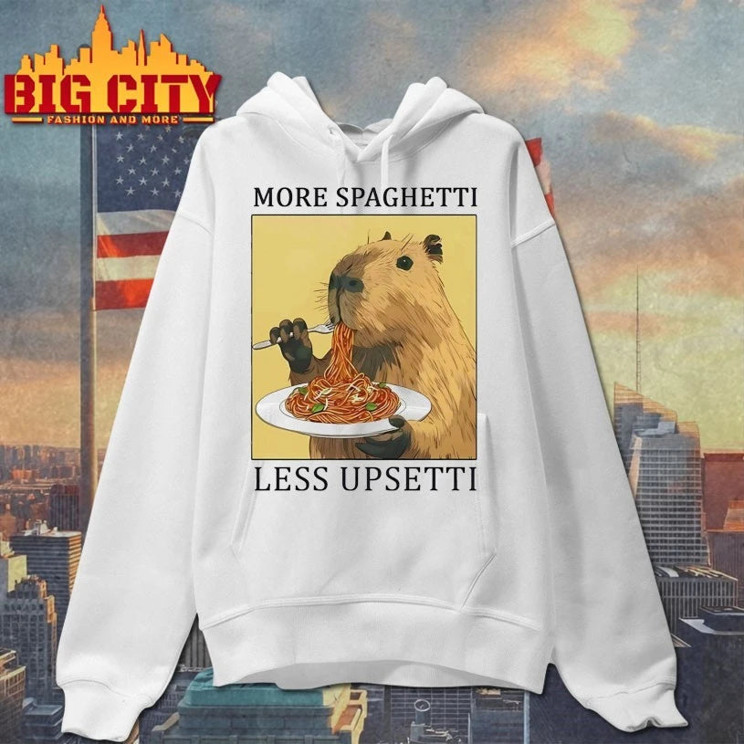 Capybara More Spaghetti Less Upsetti shirt