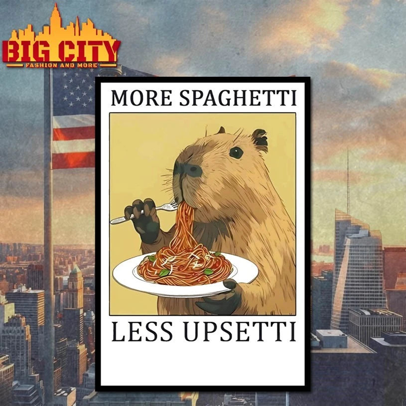Capybara More Spaghetti Less Upsetti shirt