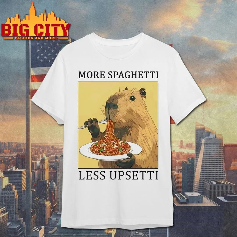 Capybara More Spaghetti Less Upsetti shirt