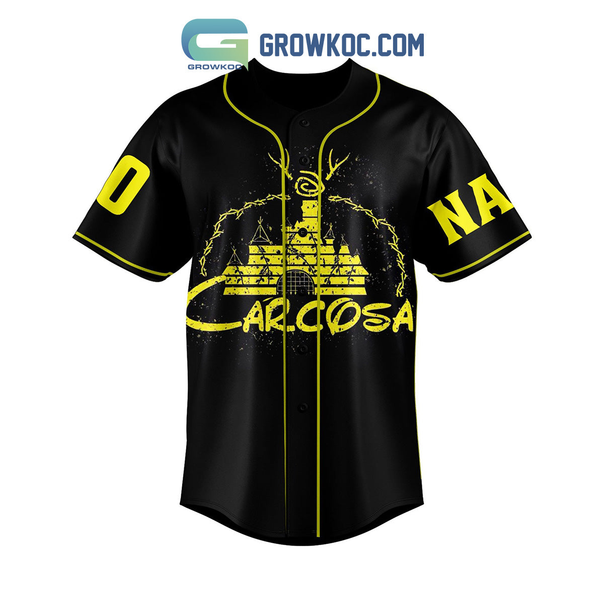 Carcosa Yellow King Personalized Baseball Jersey