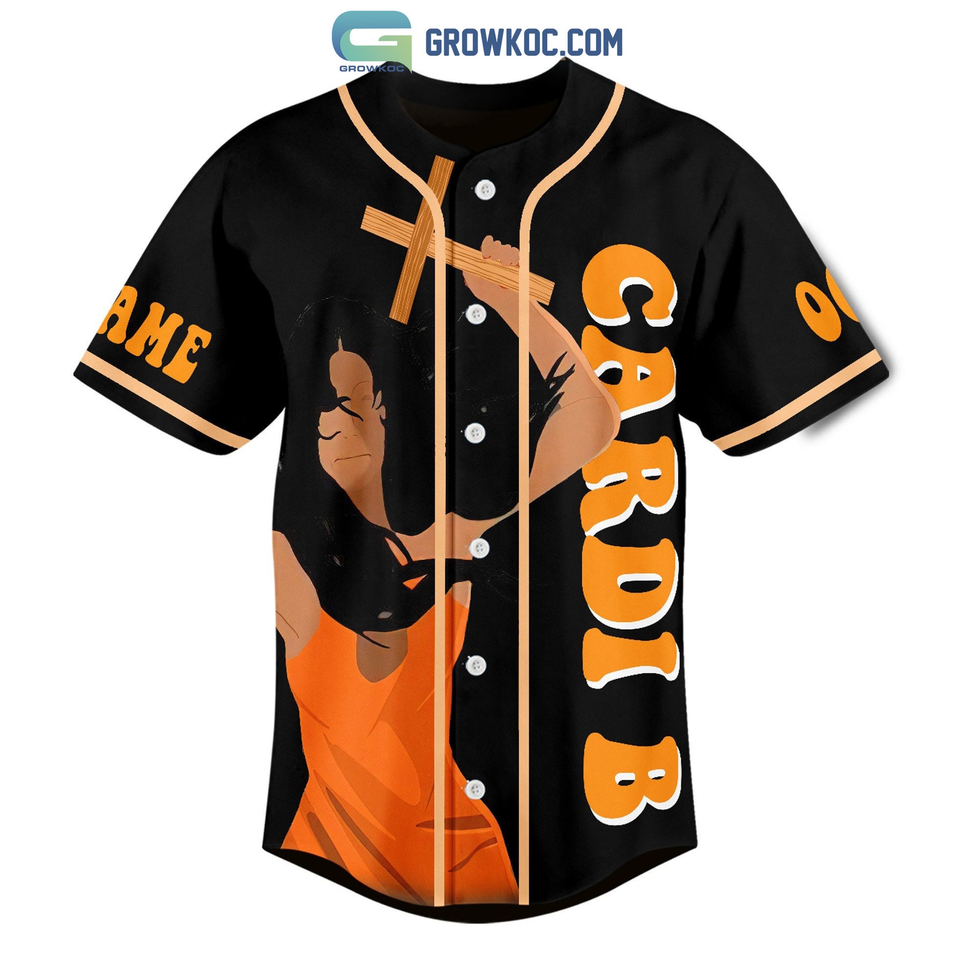 Cardi B There’s Some Horrors In This House Halloween Personalized Baseball Jersey