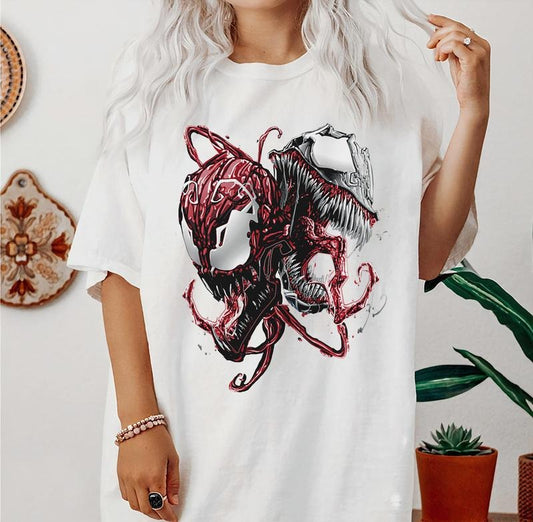Carnage and Venom T-Shirt Trending Movie T shirt Vintage 90s T-shirt gift for Movie fans gift for him gift for her unisex...