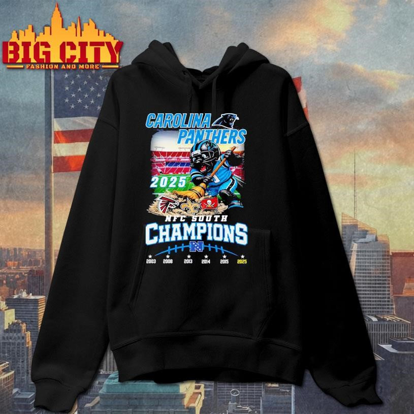 Carolina Panthers 2025 NFC South Champions Vintage Shirt