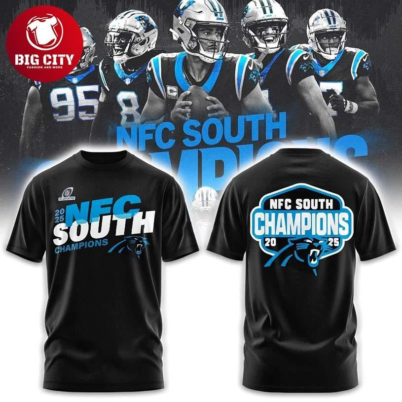 Carolina Panthers NFC South Division Champions Two Sided Shirt