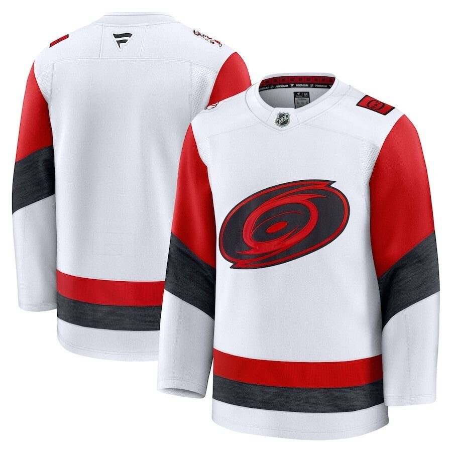 Carolina Hurricanes Fanatics Away Premium Jersey - White Style 1