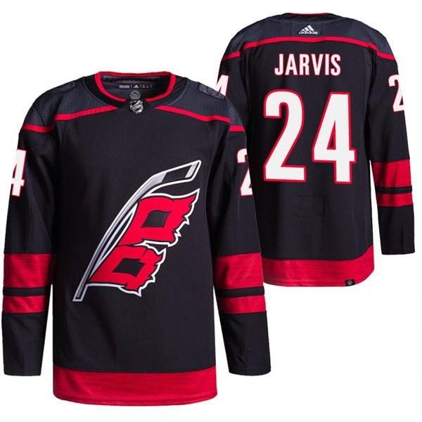 Carolina Hurricanes #24 Seth Jarvis Black