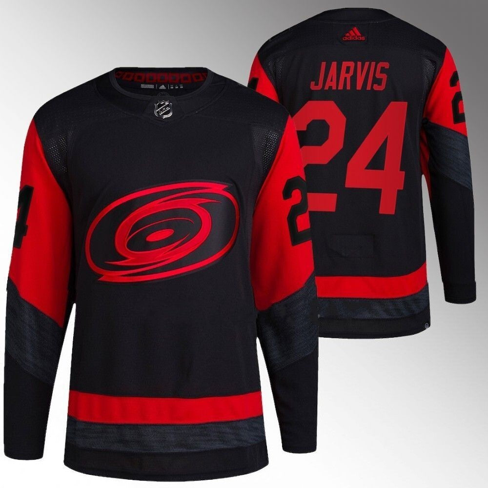 Carolina Hurricanes #24 Seth Jarvis Black 2023 NHL Stadium Series Jersey