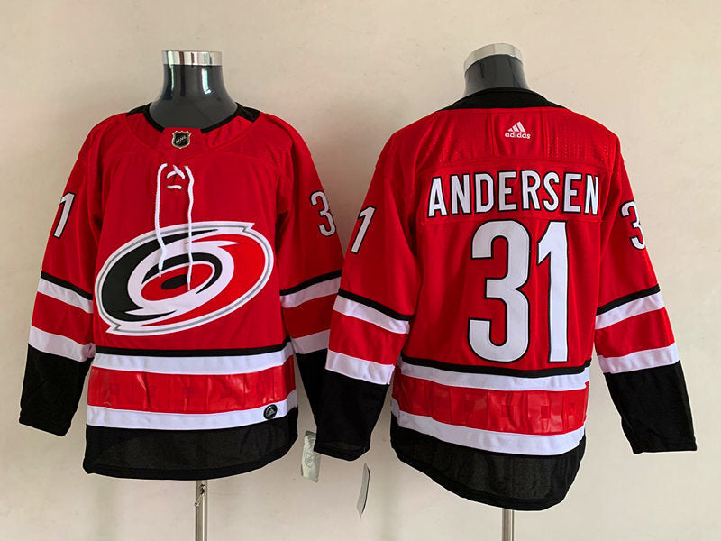 Carolina Hurricanes #31 Frederik Andersen Style 1
