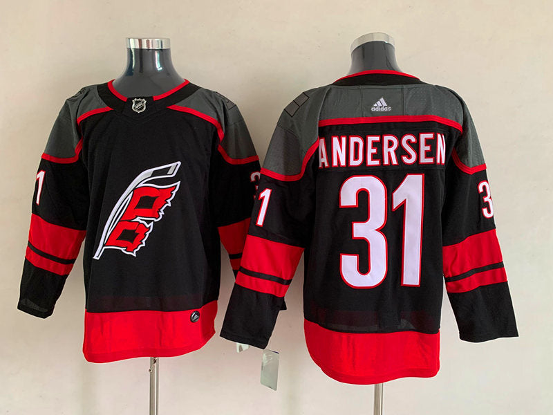 Carolina Hurricanes #31 Frederik Andersen Style 2