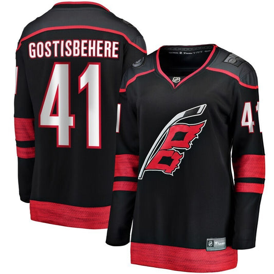 Carolina Hurricanes #41 Shayne Gostisbehere Branded Home Breakaway Jersey - Black