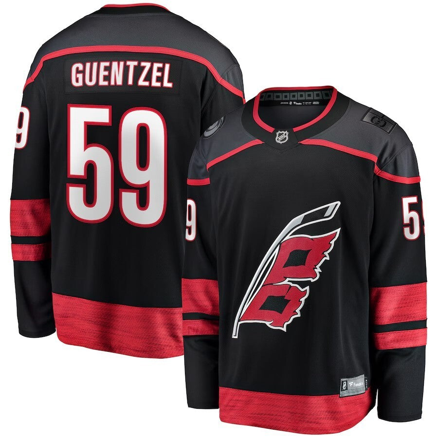 Carolina Hurricanes #59 Jake Guentzel Home Breakaway Jersey - Black