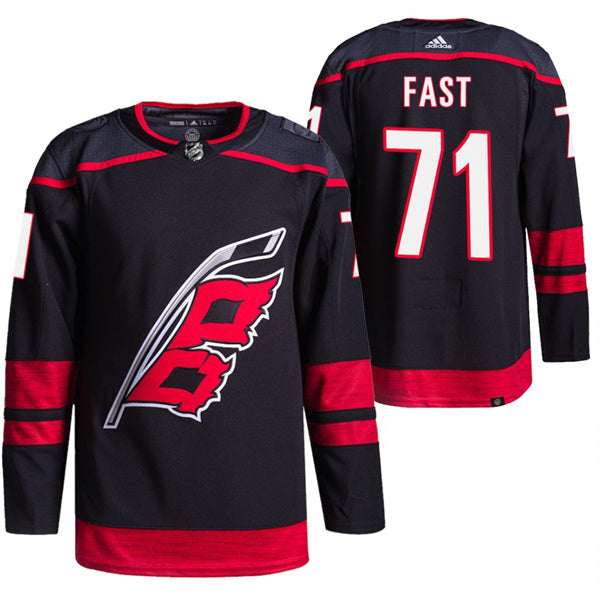Carolina Hurricanes #71 Jesper Fast Black