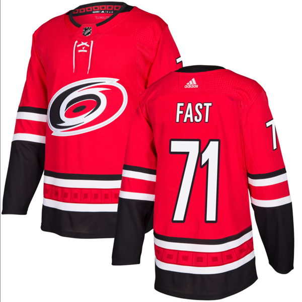 Carolina Hurricanes #71 Jesper Fast Red