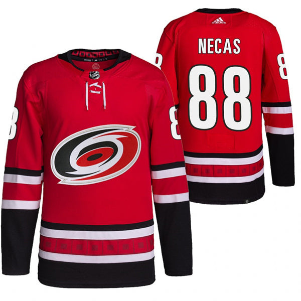 Carolina Hurricanes #88 Martin Necas Red