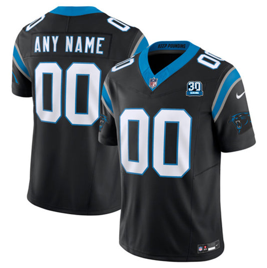Carolina Panthers Active Player Custom Black 2024 30th Anniversary Patch F.U.S.E. Vapor