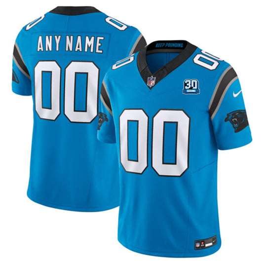 Carolina Panthers Active Player Custom Blue 2024 30th Anniversary Patch F.U.S.E. Vapor