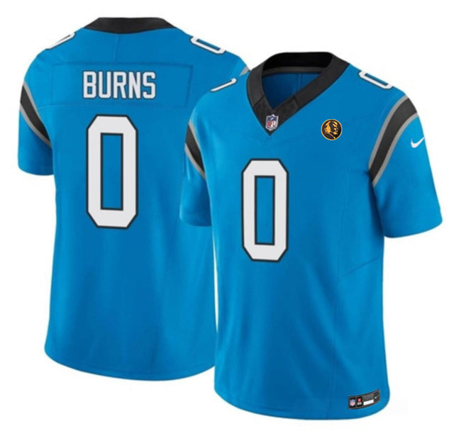 Carolina Panthers #0 Brian Burns Blue 2023 F.U.S.E. With John Madden Patch Vapor