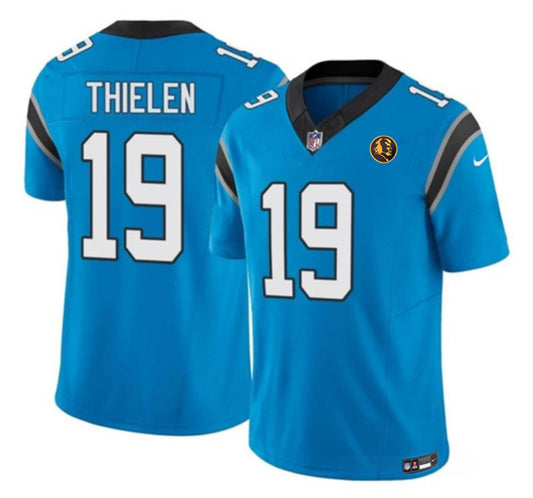 Carolina Panthers #19 Adam Thielen Blue 2023 F.U.S.E. With John Madden Patch Vapor