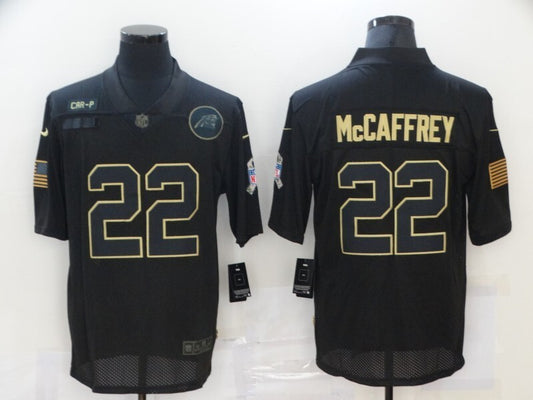 Carolina Panthers #22 Christian McCaffrey 20 Salute 538