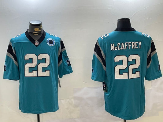 Carolina Panthers #22 Christian McCaffrey V2 Style 1