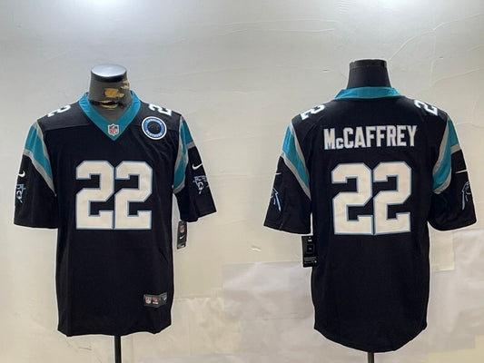 Carolina Panthers #22 Christian McCaffrey V2 Style 3