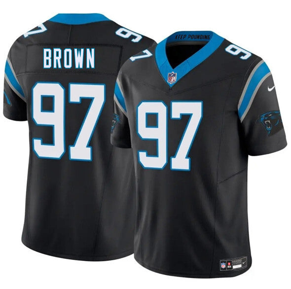 Carolina Panthers #97 Bobby Brown Black 2025 F.U.S.E. Vapor Limited
