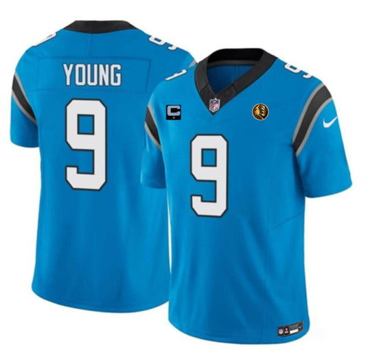 Carolina Panthers #9 Bryce Young Blue 2023 F.U.S.E. With 1-Star C Patch And John