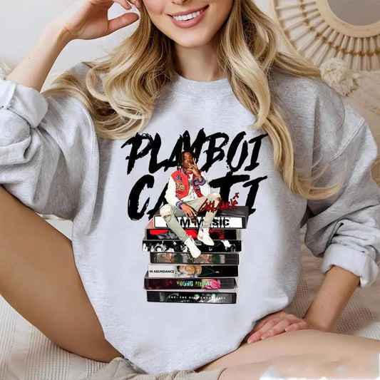 Cartii Sweater, Play Boy T Shirt, Rapper Playboi Carrti Tshirt, Music Album T Shirts, Hip Hop Tee, Unisex Sweater...