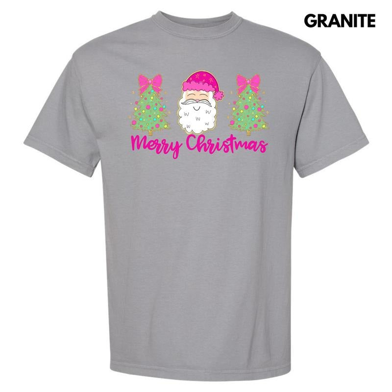 Cartoon Santa Trees Trio Comfort Colors T-Shirt 'NLB' Hoodie, Sweatshirt | WearSparks.com