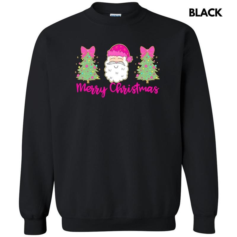 Cartoon Santa Trees Trio Sweatshirt 'NLB' T-Shirts, Hoodie | WearSparks.com