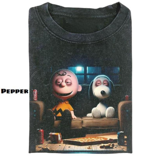 Cartoon Vintage Graphic Tees, Dogs T-shirt, Funny Comics Shirts, Unisex Cartoon Movie Gift Shirt Top Menswear Womenswear...