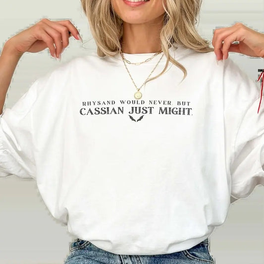 Cassian ACOTAR Shirt, SJM, throne of glass book merch, dark romance shirts, Team Bat Boys, Night Court, Romantasy Hoodie,...