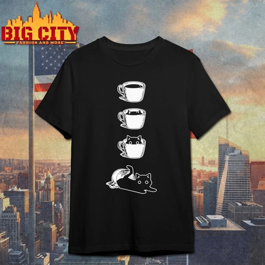 Cat And Coffee Japanese shirt