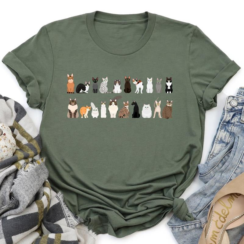 Cat Lovers Super Soft Tees, Pet Animal Shirts, Illustration, Breeds Hoodie, Sweatshirt | WearSparks.com