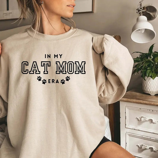 Cat Mom Sweatshirt In My Cat Mom Erafunny Mom Shirt Funny Cat Sweatshirt Cat Lover Gift Cat Mom Gift Crazy Cat Lady Hoodie