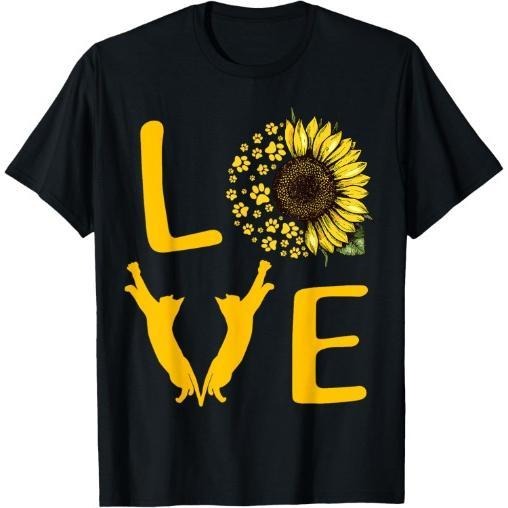 Cat Sunflower Gifts For Cat Lovers, Cat Mom, Men, T-Shirt Made in USA Hoodie, Sweatshirt | WearSparks.com