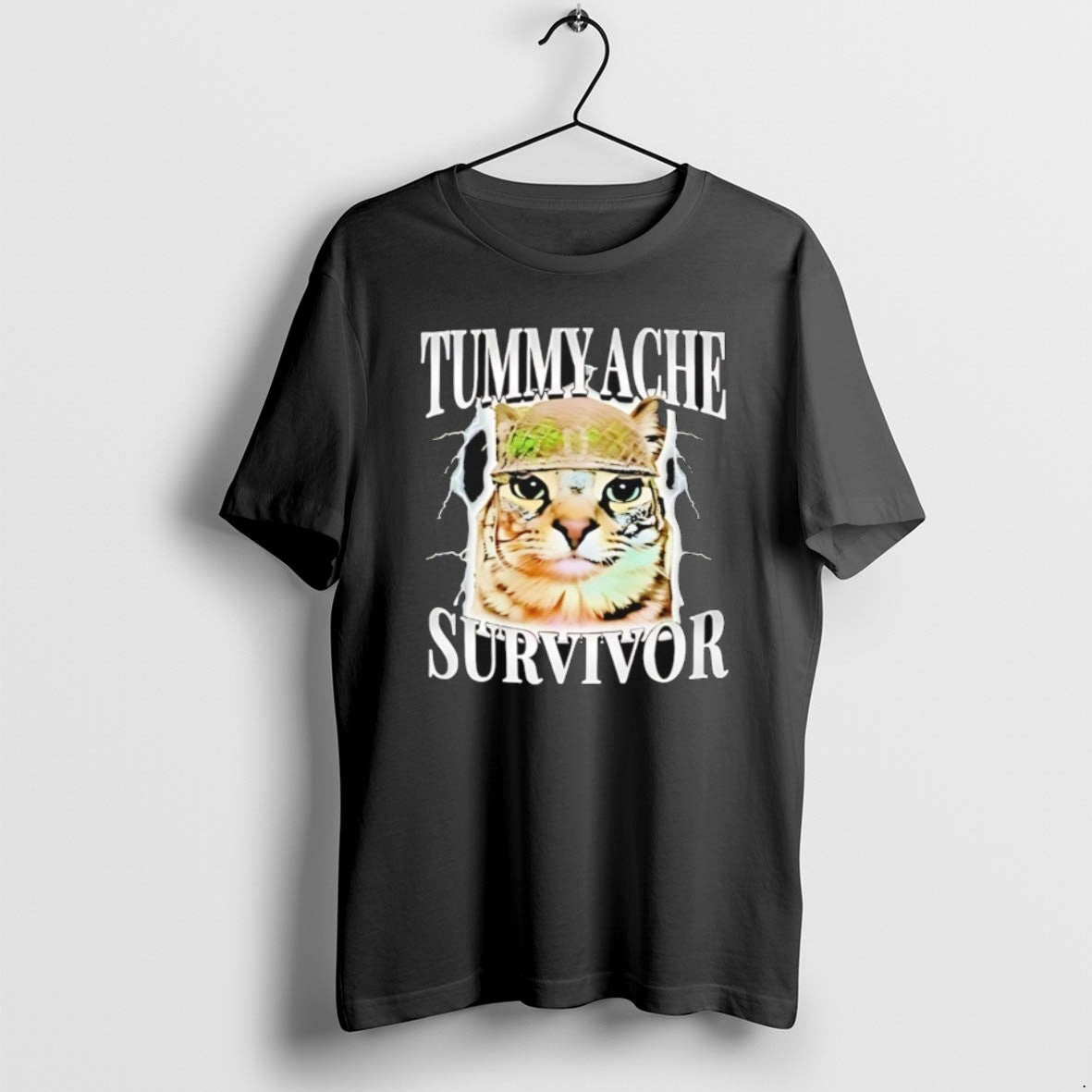 Cat Tummy Ache Survivor T Shirts